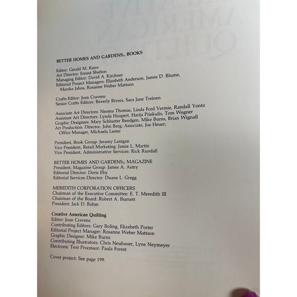 Creative American Quilting Better Home and Gardens 1989 Book Softcover - Picture 5 of 9